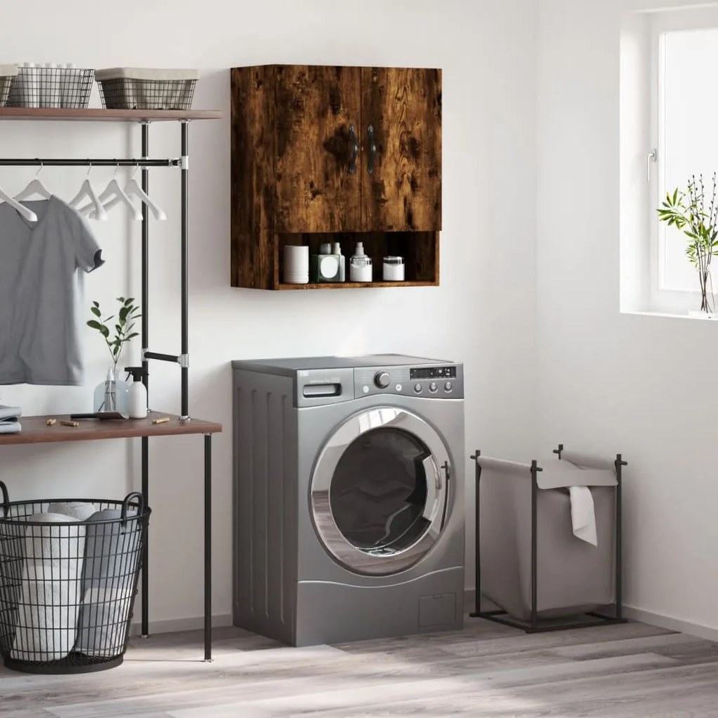 829905 vidaXL Armário parede 60x31x70 cm derivados de madeira carvalho fumado