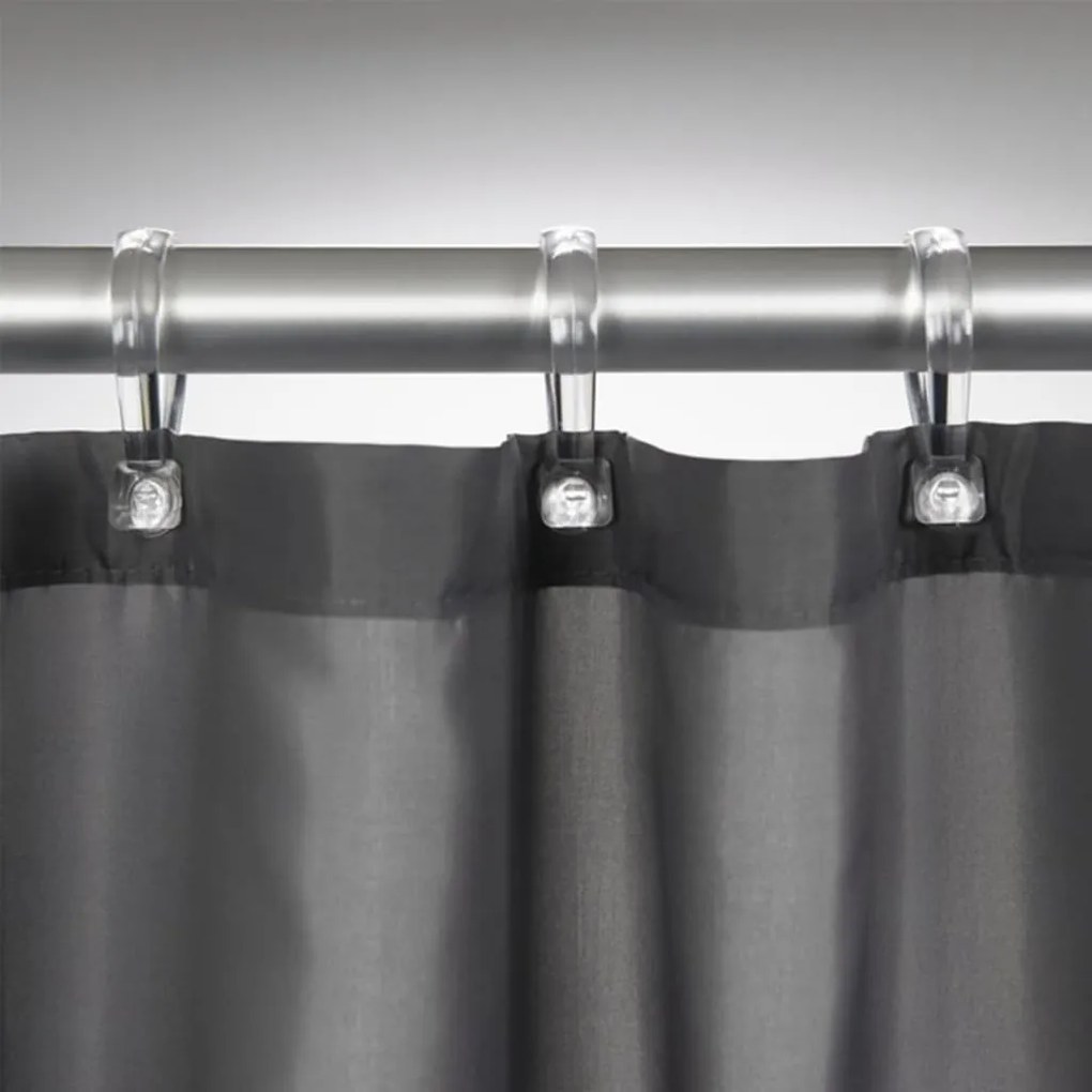 Cortina de duche Madeira 180 cm cinzento