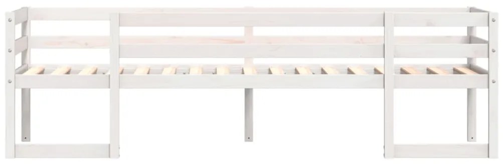 Estrutura de cama infantil 90x190 cm pinho maciço branco