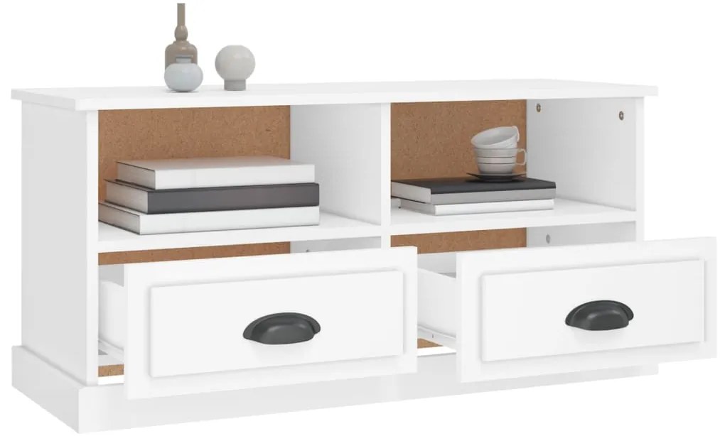 Móvel de TV 93x35,5x45 cm derivados de madeira branco