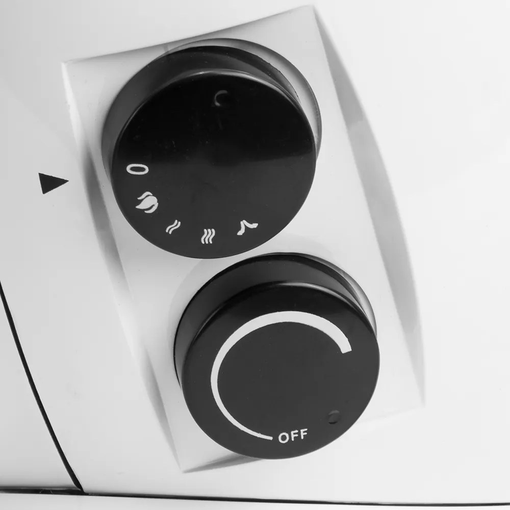 Aquecedor com lareira de 1500W, 35 x 31 x 18 cm Branco