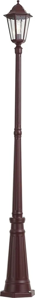 Lanterna de exterior clássica vermelho escuro 213cm IP44 - Havana