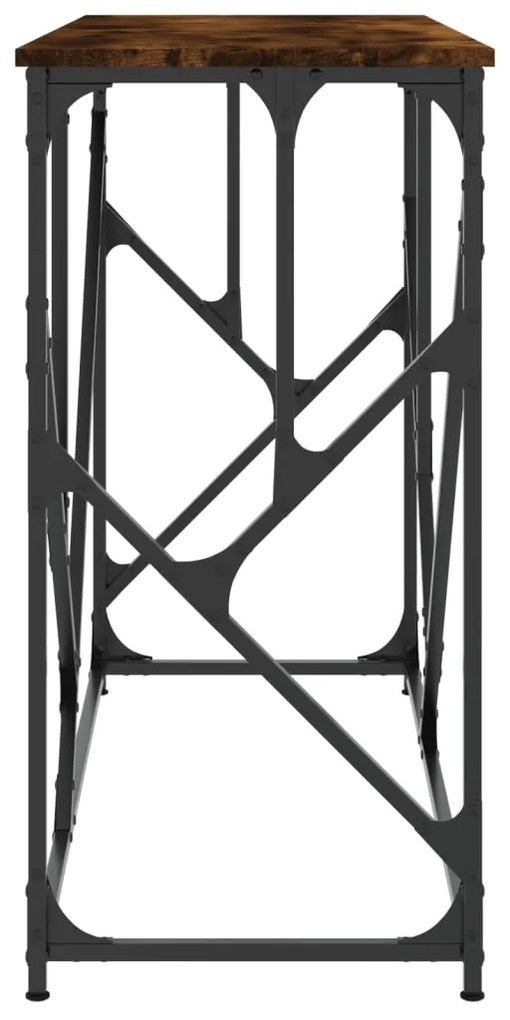 Mesa consola 100x40x80 cm derivados de madeira carvalho fumado