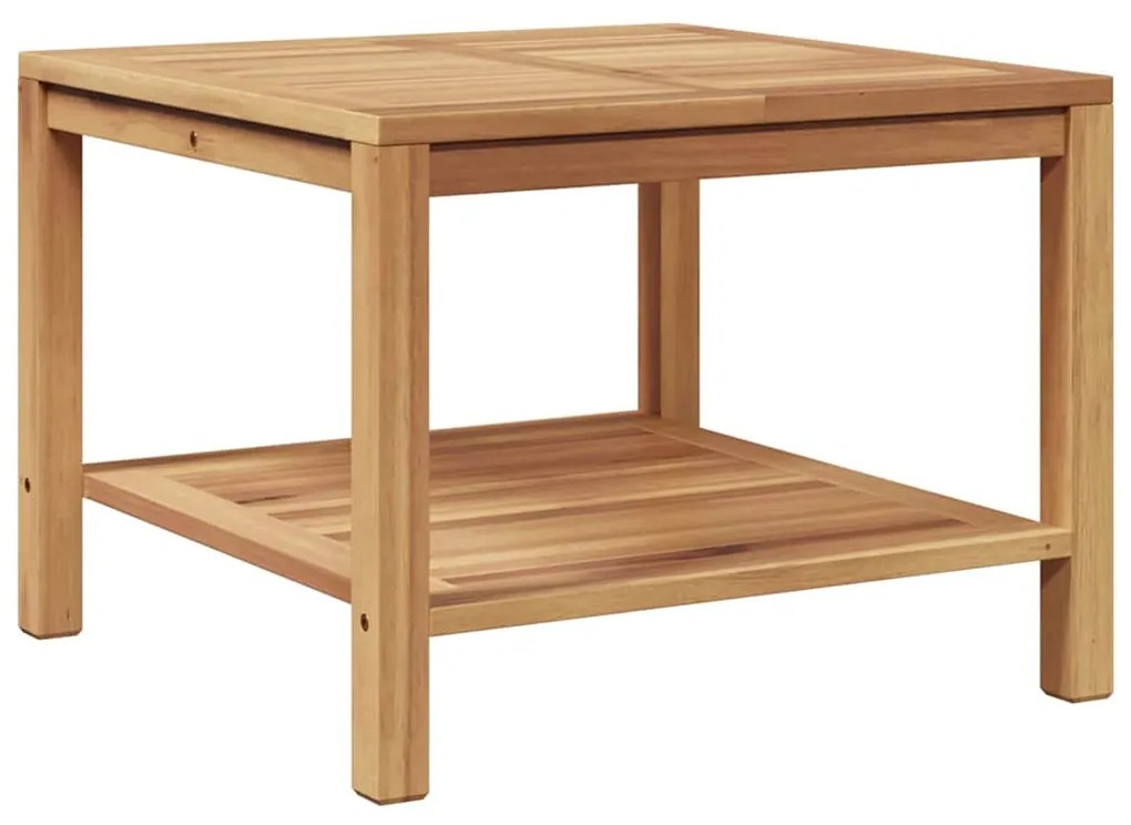 Mesa de centro Castanho 60 x 60 x 45 cm Madeira de teca sólida