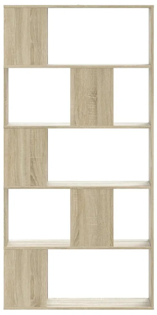 Estante c/ 5 prateleiras derivados de madeira carvalho sonoma