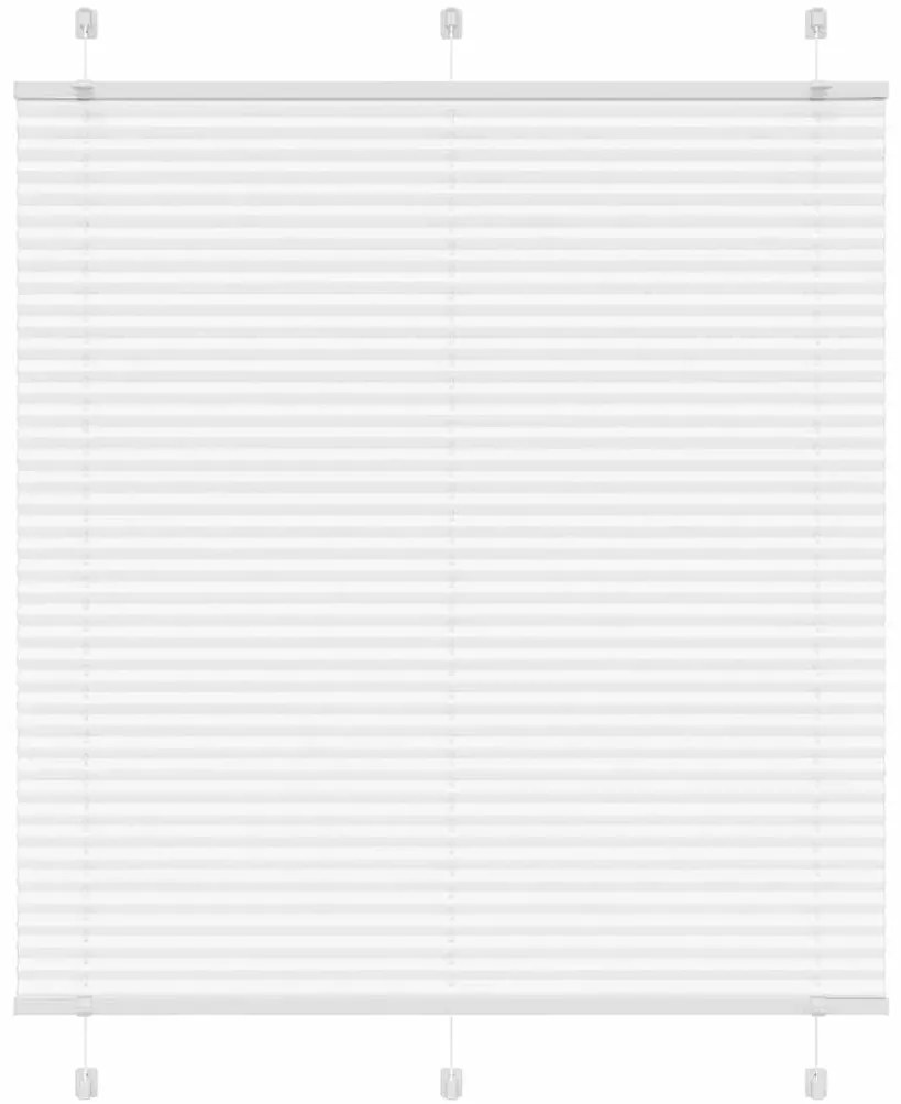 Branco Plissada Cega 115x150cm Largura Tecido 114,4cm Poliéster