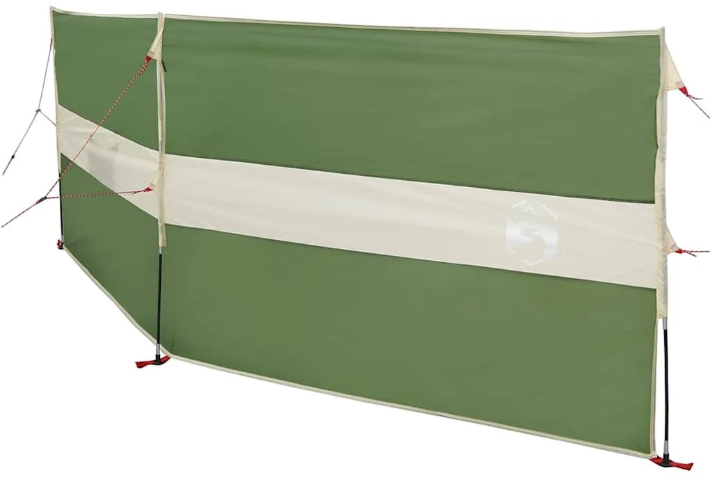 Corta-vento de campismo 344x120 cm impermeável verde