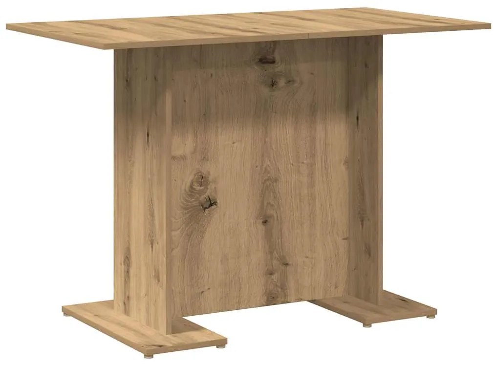 Mesa de jantar 110x60x75cm derivados madeira carvalho artisiano