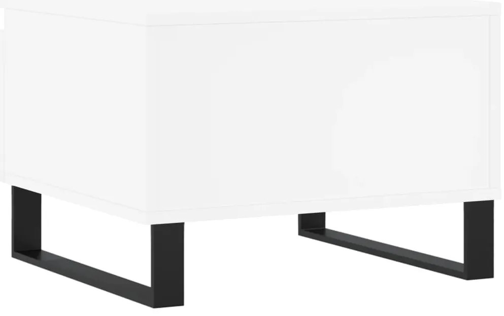 Mesas de centro 2 pcs 50x46x35 cm derivados de madeira branco