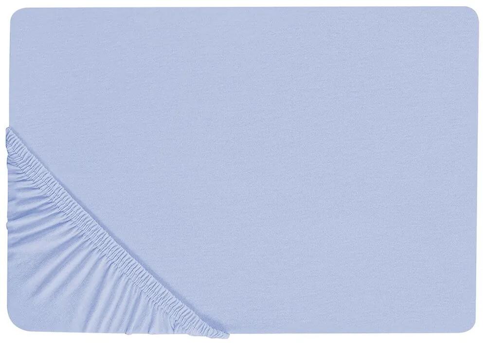 Lençol-capa em algodão azul 90 x 200 cm JANBU Beliani