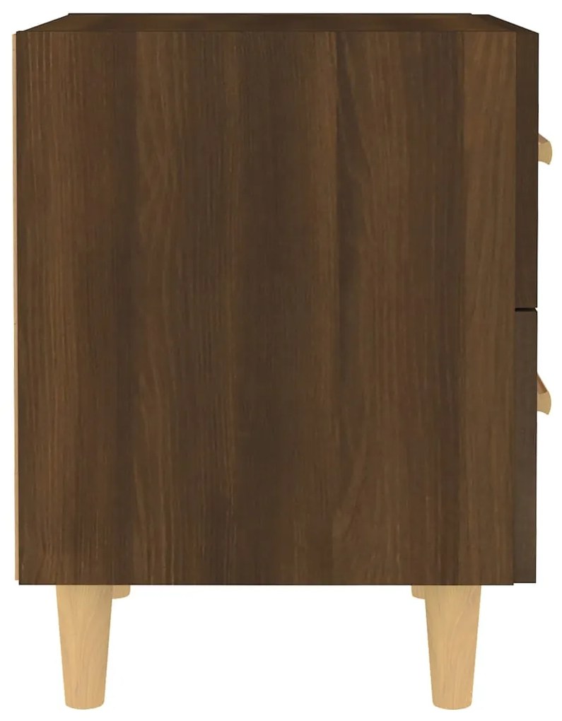 Mesas de cabeceira 2 pcs 40x35x47,5 cm carvalho castanho