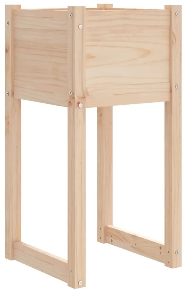 Vasos/floreiras 2 pcs 40x40x81 cm pinho maciço