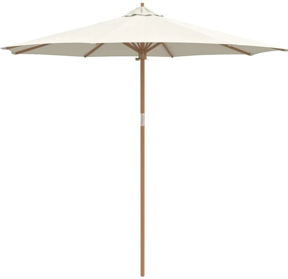 para-sol de jardim branco creme 270 x 260 cm de bambu