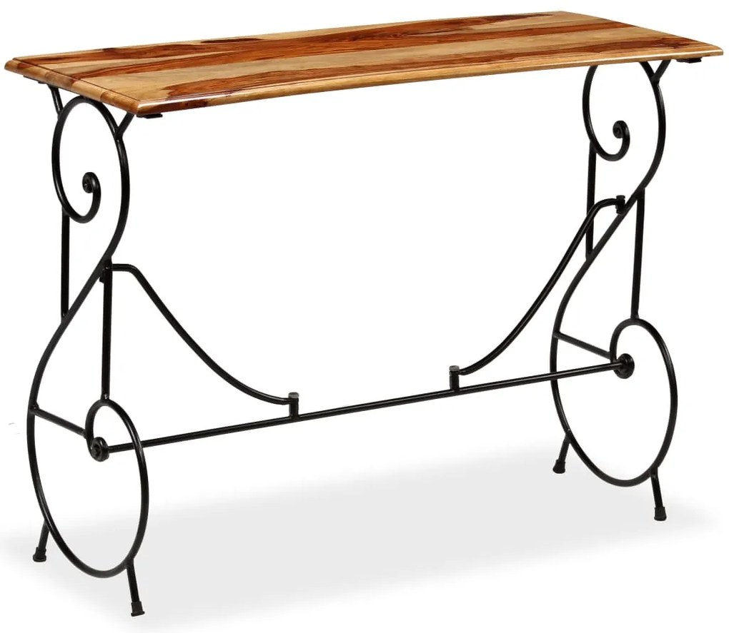 vidaXL Mesa consola 100x40x75 cm madeira de acácia maciça