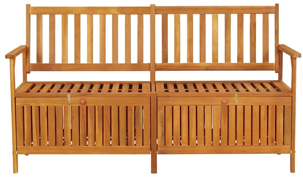 Banco de arrumação 148 cm madeira de acácia maciça