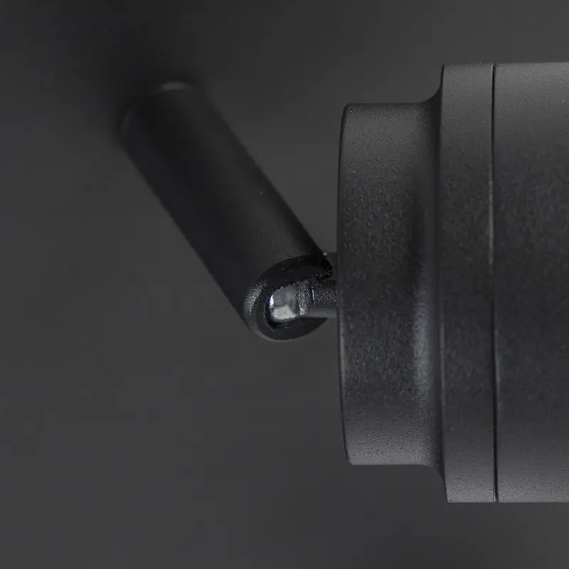 Foco de banheiro moderno preto 3 luzes IP44 - Ducha Moderno
