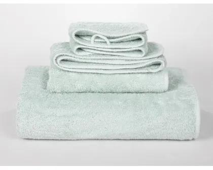 600 gr./m2 - Jogo de 3 toalhas 100% algodão fio torcido 24/2: Verde Aqua