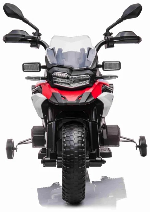 Mota elétrica para crianças 12V BMW GS850 Adventure All-Road 12v e pneus de borracha Vermelha