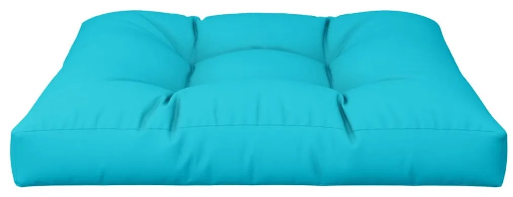 Almofadão para sofá de paletes 70x70x12 cm tecido turquesa