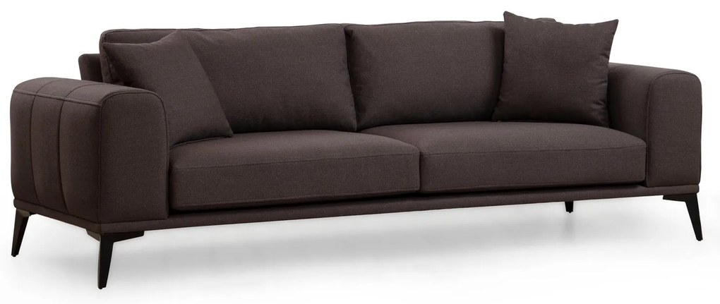 Sofá de 3 Lugares Kenzo – Cinza – 235x90x80 cm