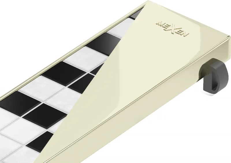 Mexen Flat M13 tampa 2 em 1 para ralo linear 90 cm, dourada - 1519090