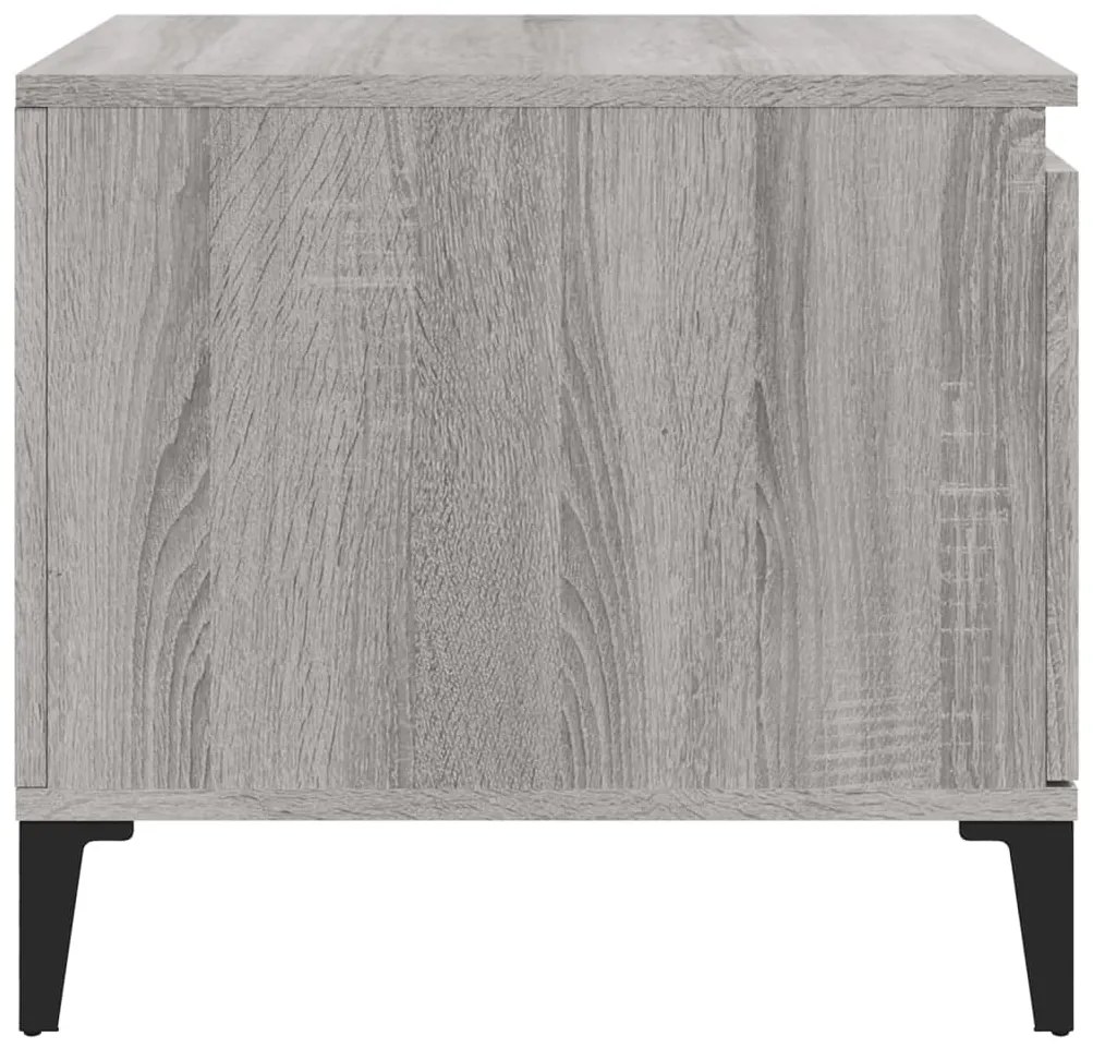 Mesa de centro 100x50x45 cm derivados madeira cinzento sonoma