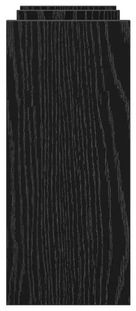 Organizador de Mesa Carvalho Preto 50x15.5x35.5 cm Madeira de Engenhar