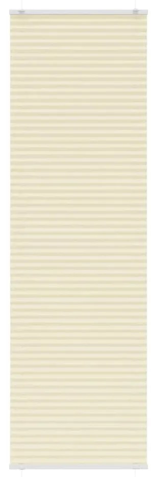 vidaXL Creme Plissada Cega 55x200 cm Largura Tecido 54,4 cm Poliéster