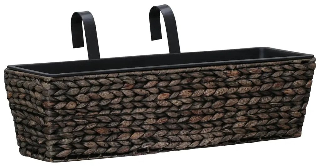 Floreiras de pendurar 2 pcs jacinto de água castanho