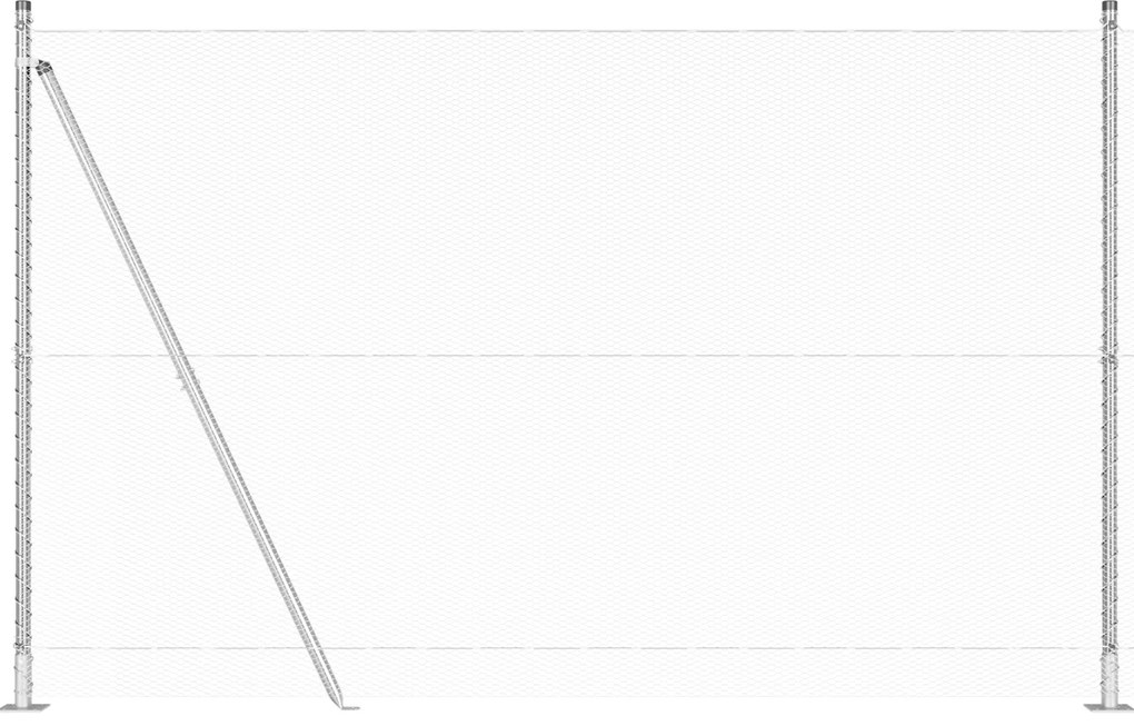 Cerca Hexagonal vidaXL 1.4x50 m Aço Galvanizado