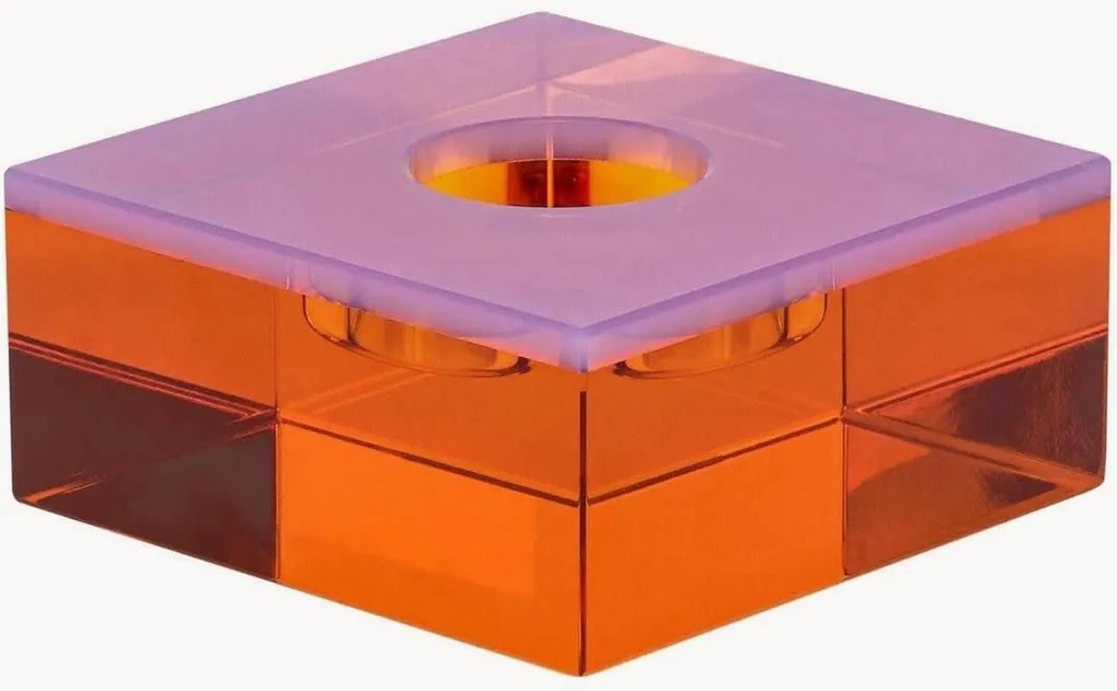 Castiçal de cristal artesanal Flux