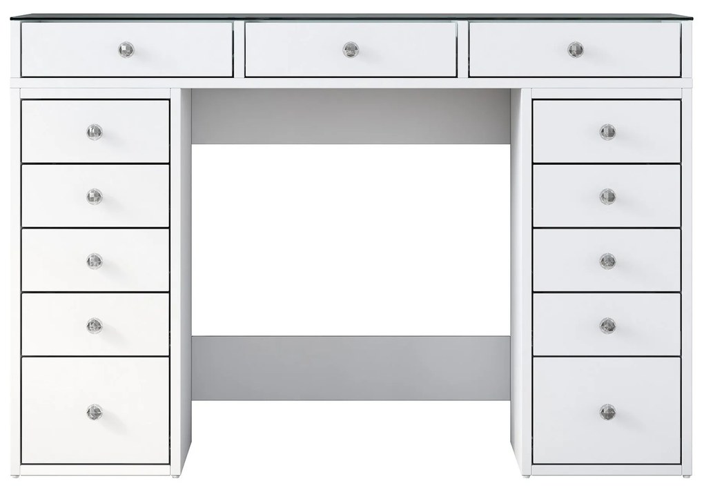 Toucador "Brillante" - 120 x 79,8 x 44,5 cm - Branco - Design Moderno