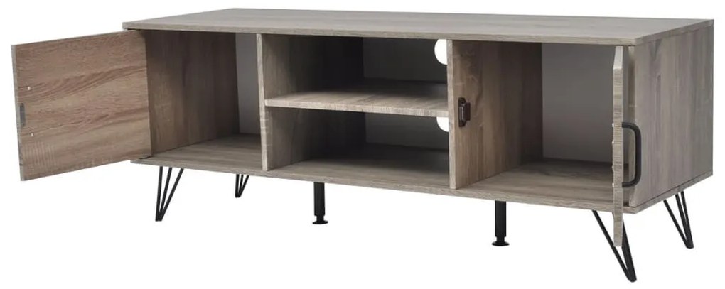 Móvel de TV 120x40x45 cm cinzento