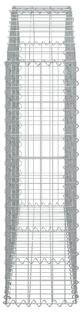 Cesto gabião arqueado 150x30x100/120 cm ferro galvanizado