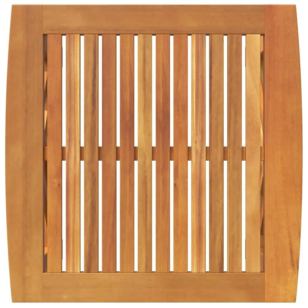 Mesa Lateral para Jardim vidaXL Castanha 45x45x50 cm Madeira de Acácia