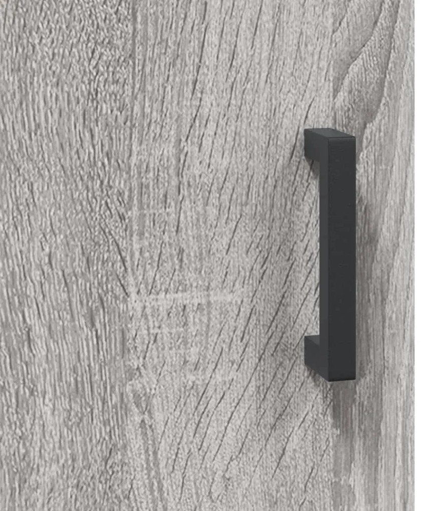Armário alto 69,5x34x180 cm derivados de madeira sonoma cinza