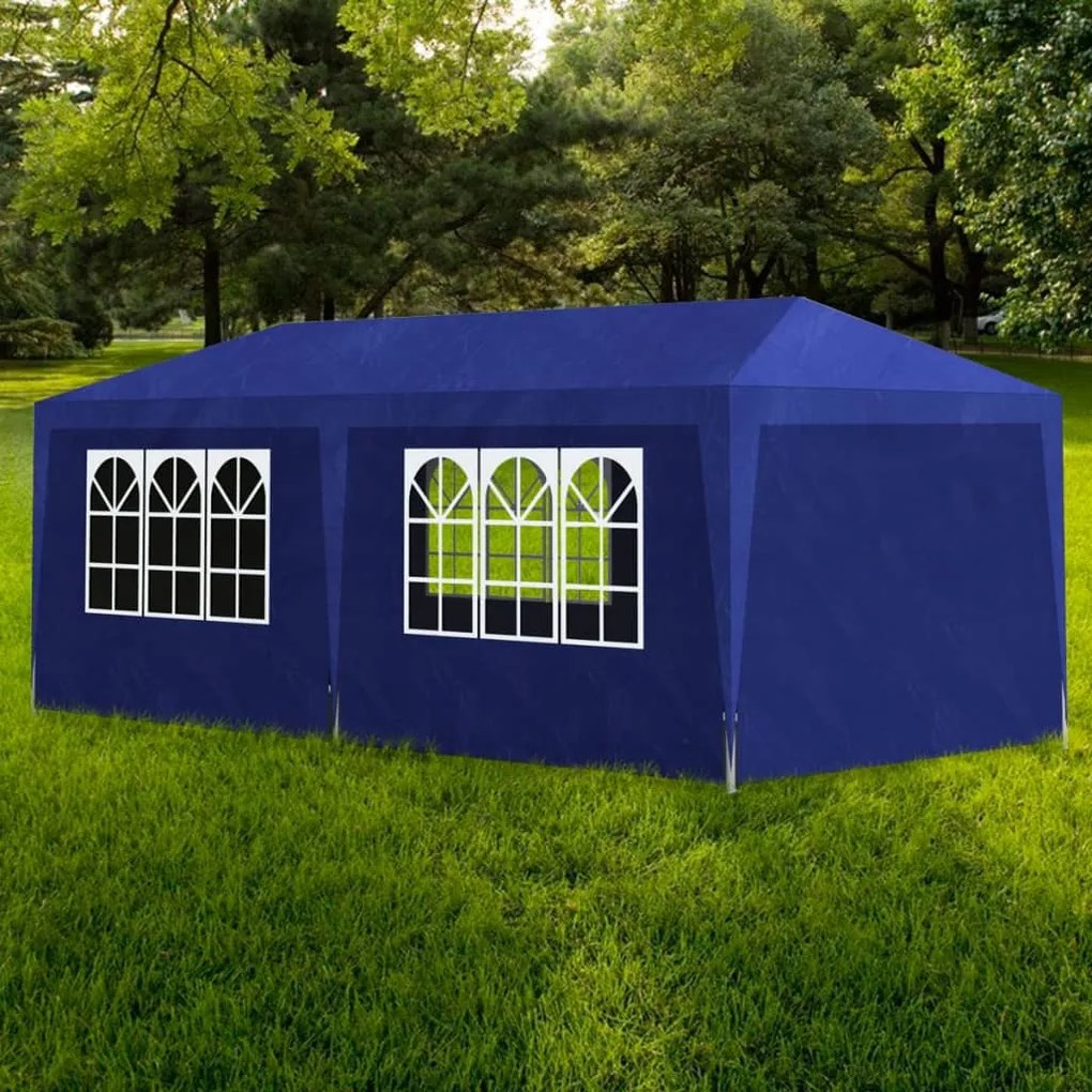 90337 vidaXL Tenda para festas 3x6 m azul
