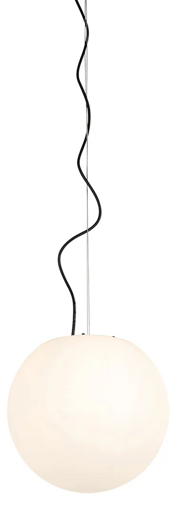 Candeeiro de suspensão exterior moderno branco 35 cm IP65 - Nura Moderno