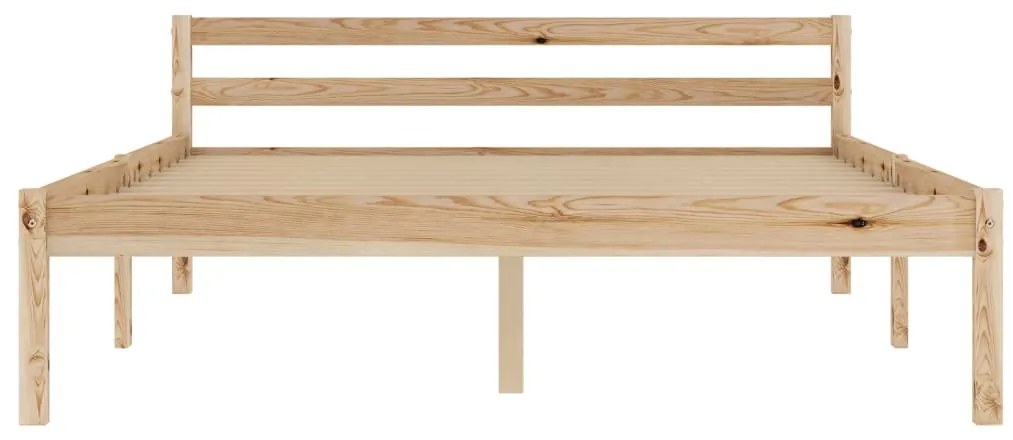 Estrutura de cama 120x200 cm madeira pinho maciço