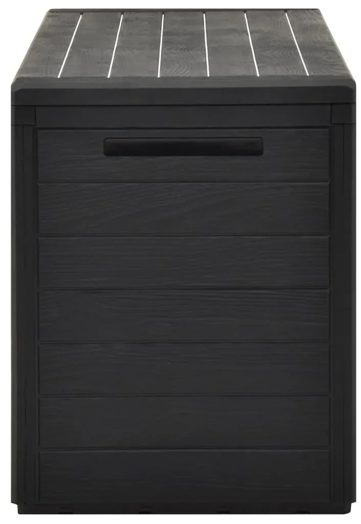 Caixa de arrumação para jardim 116x44x55 cm antracite
