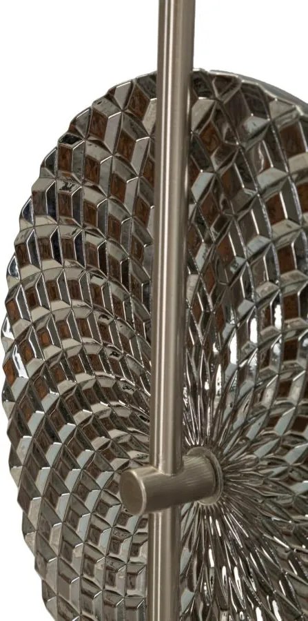 Candeeiro de Parede "Silvery" Prateado – 28x15x54 cm
