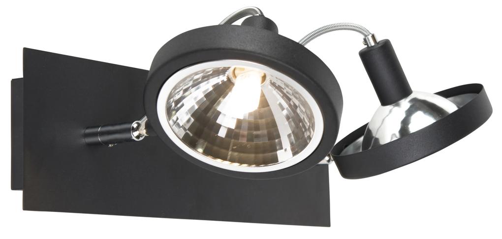 Design spot black 2-light ajustável - Nox Moderno