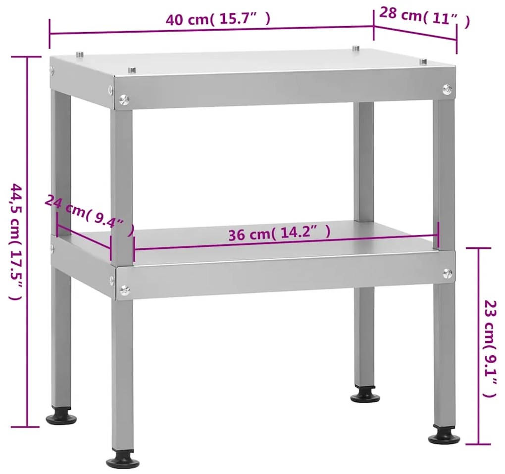 Defumador com mesa aço galvanizado