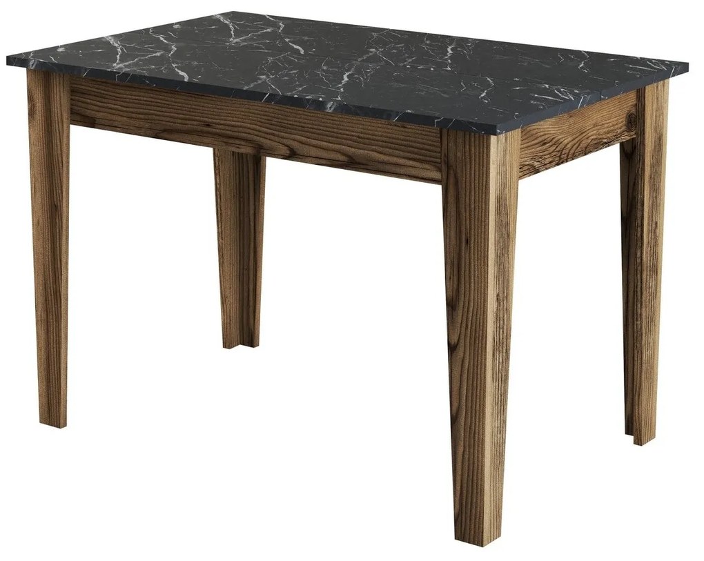 Mesa de Cozinha Kiev – Noz e Preto – 110x75x72 cm
