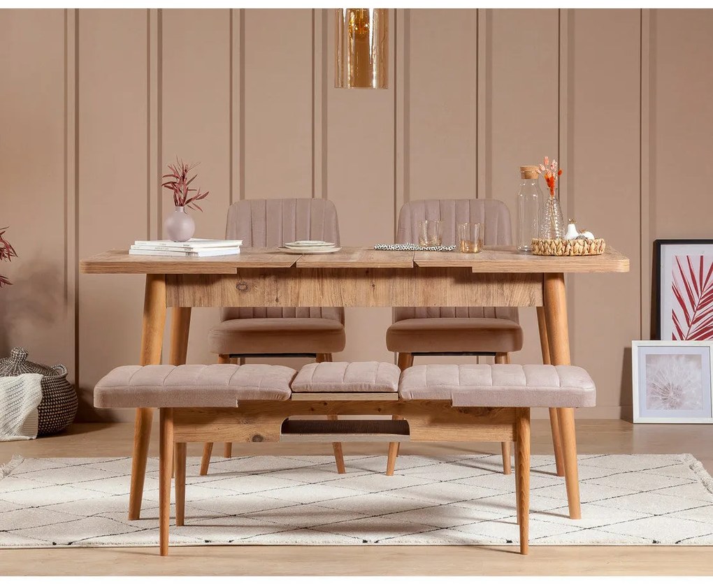 Cadeira Vina – Atlantic Pine Stone – 47x89x46 cm
