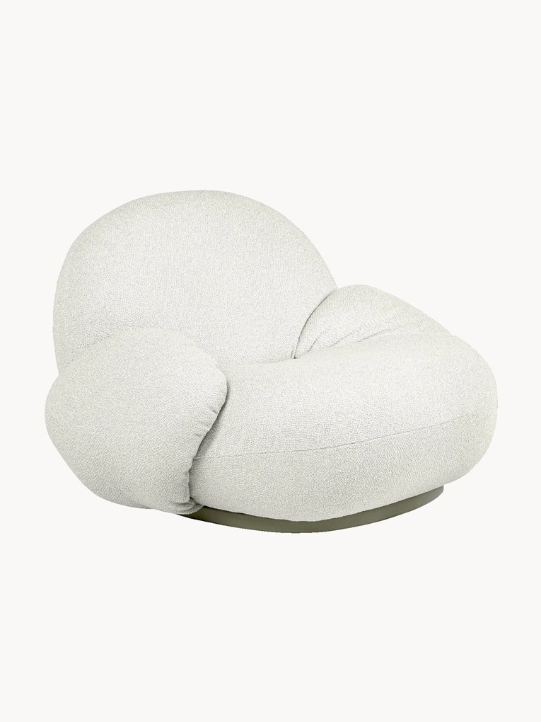 Poltrona de jardim giratória em bouclé Pacha