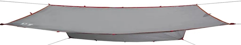 Lona de campismo 300x294 cm impermeável cinzento e laranja