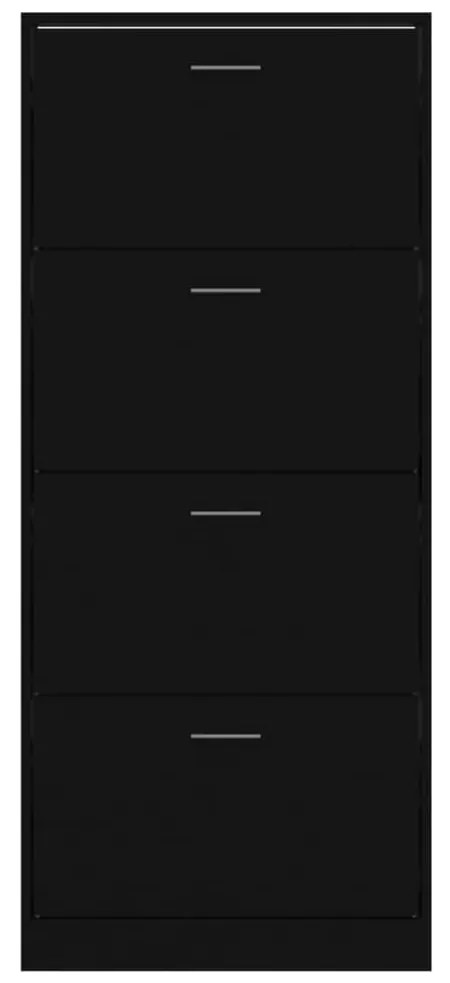 Sapateira 63x24x147 cm derivados de madeira preto
