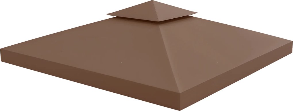 Cobertura/Lona de substituição para tenda de jardim (NÃO INCLUÍDA) 3 x 3 m Castanho