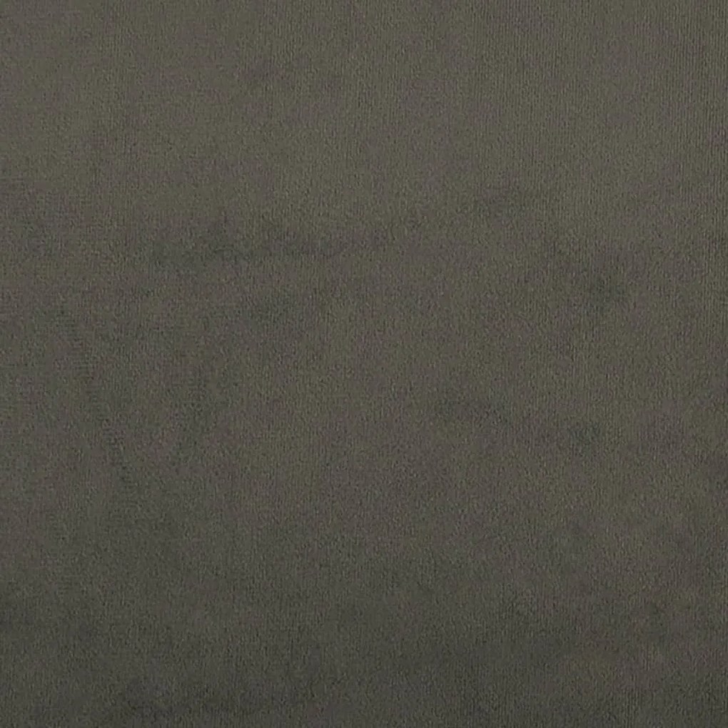 Apoio de pés 60x60x36 cm veludo cinzento-escuro